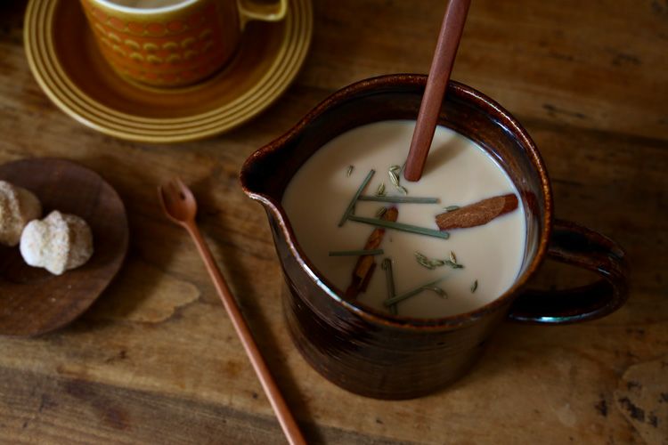 直火陶器 やわらか質感のお粥ミルクポット (専用蓋) | TOKILABOトキラボ